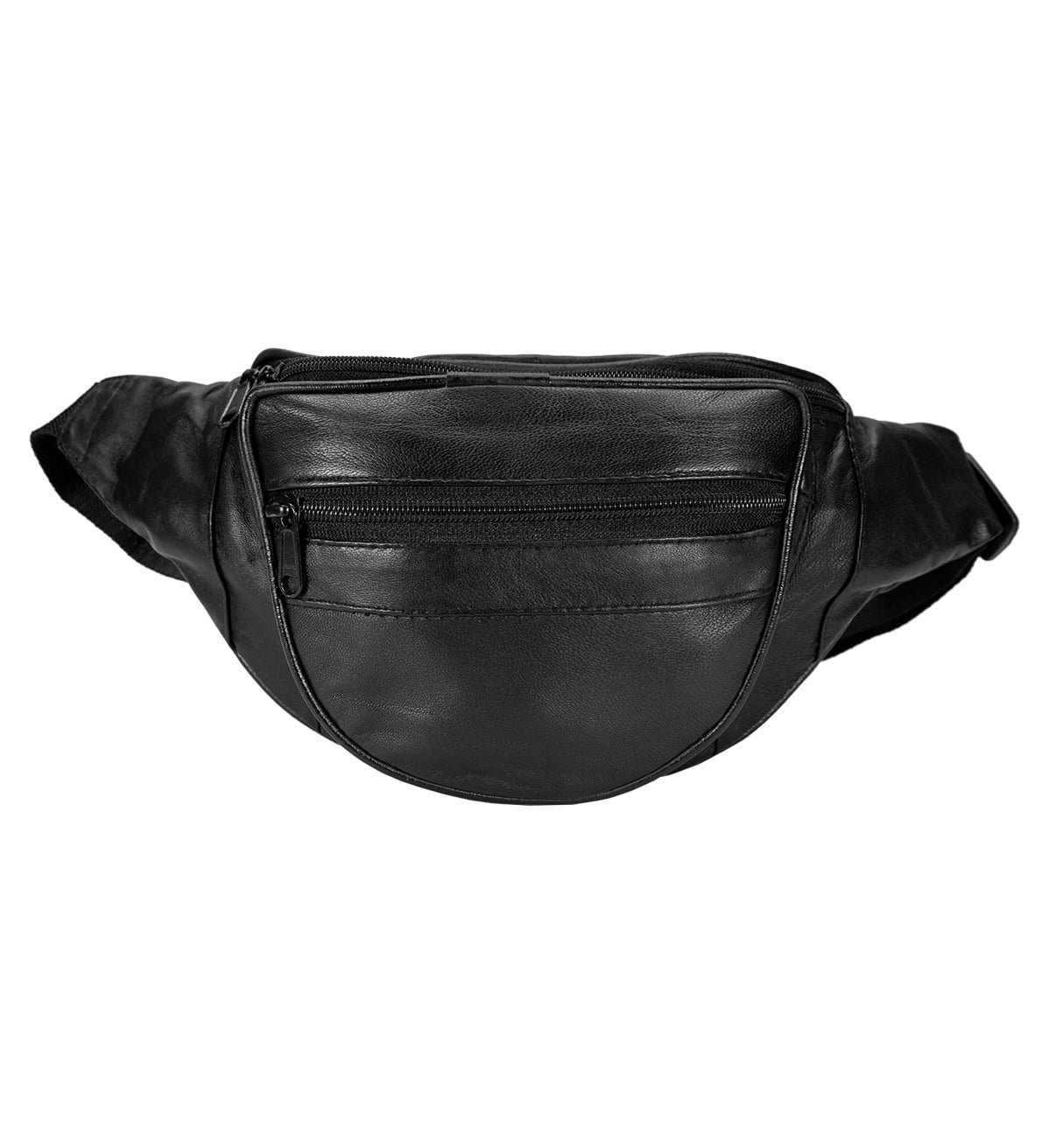 Simple Travel Belt Bag Genuine Leather - #BB-102