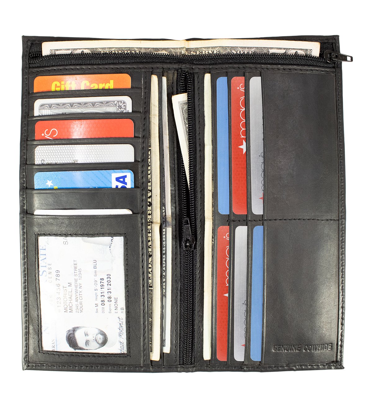 Checkbook Cover With Extra Card Slots - #CBC-548