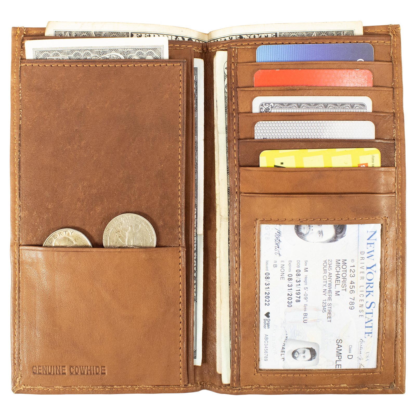 Checkbook Cover With Extra Card Slots - #CBC-550