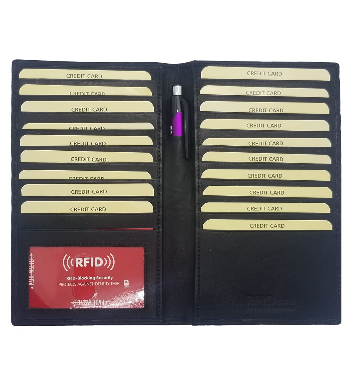 Slim Checkbook Cover with RFID Blocking - #CBC-81 RF