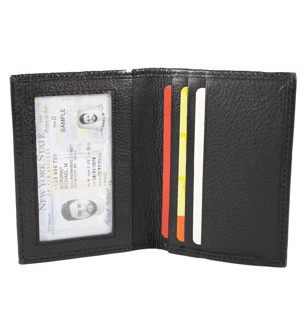 Slim Foldable Credit Card Holder with ID Window - #CC-149