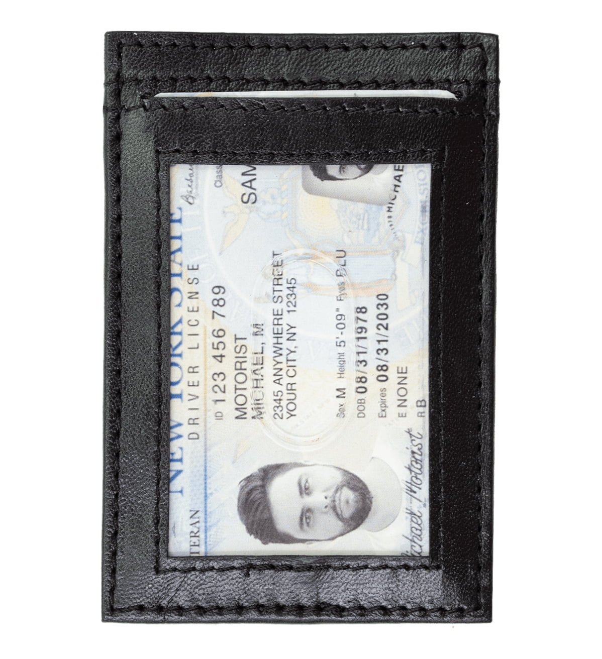 Ultra Slim Credit Card Holder with ID Window, RFID Blocking - #CC-154 RF