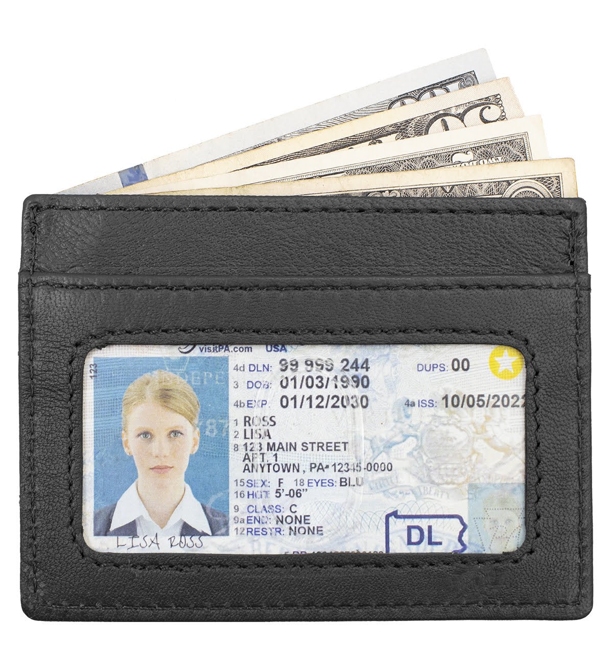 Women's Ultra Credit Card Holder with ID Window & Card Holder - #CC-155
