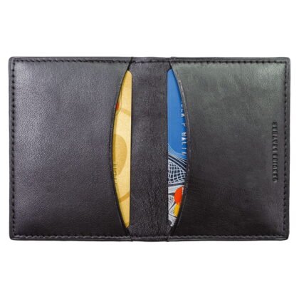 Foldable Credit Card Holder with ID Window Genuine Leather - #CC-159