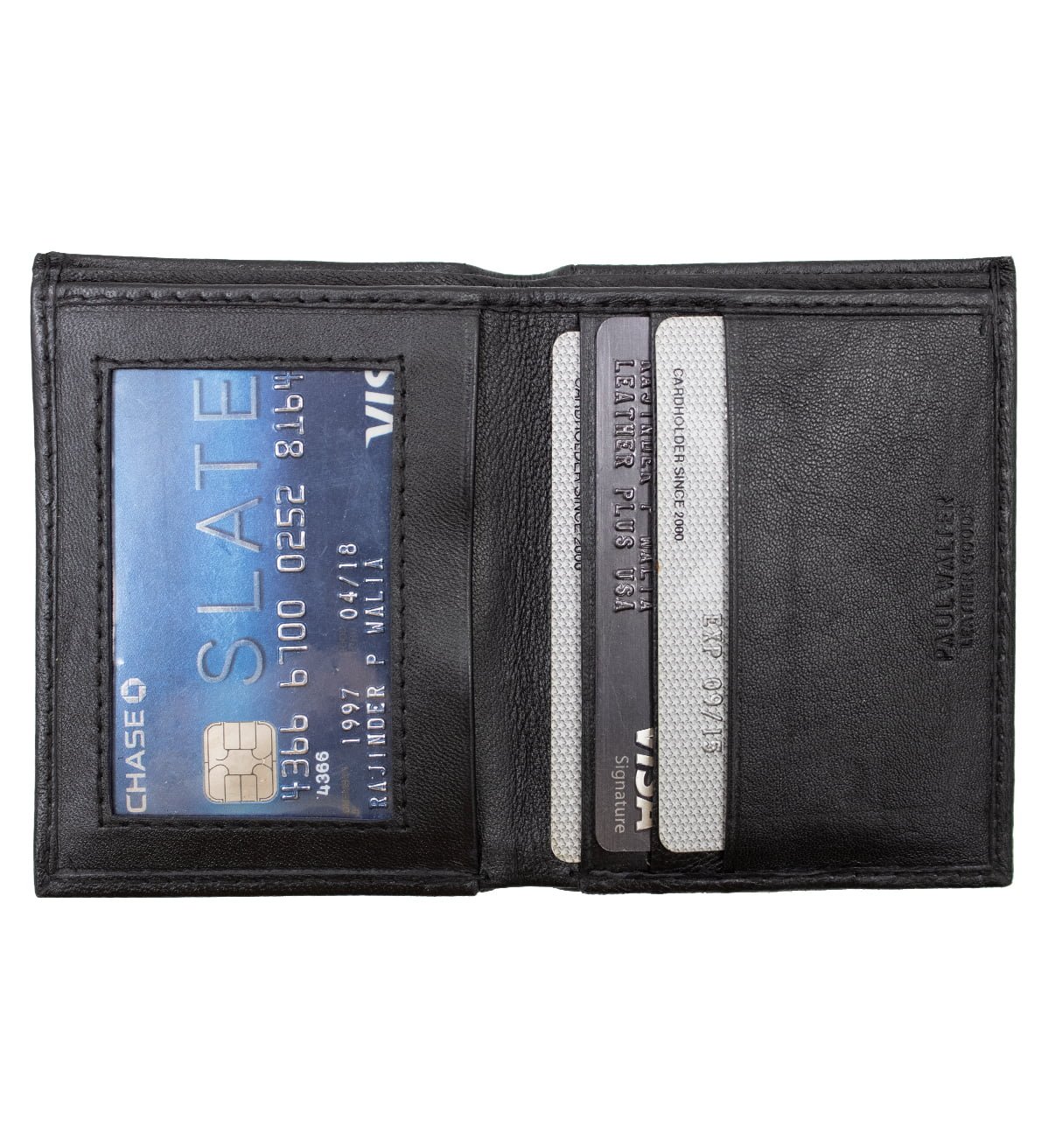 Credit Card Holder with ID Window, Currency Pockets - #CC-715