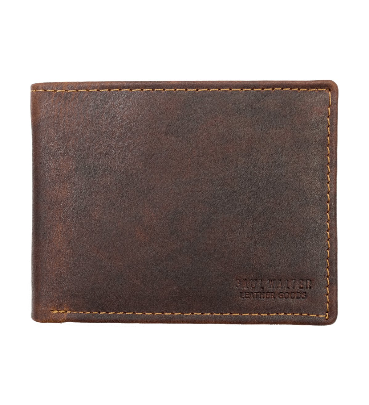 Premium Bifold Hunter Leather Wallet with RFID Blocking - #P-76H RF BR