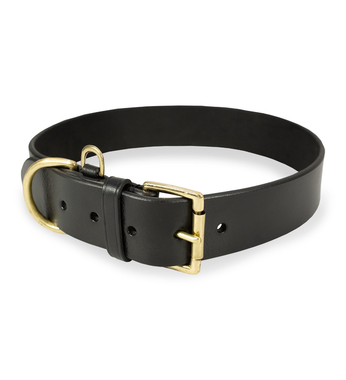 Harness Plain Dog Collar Genuine Leather – #PA-2
