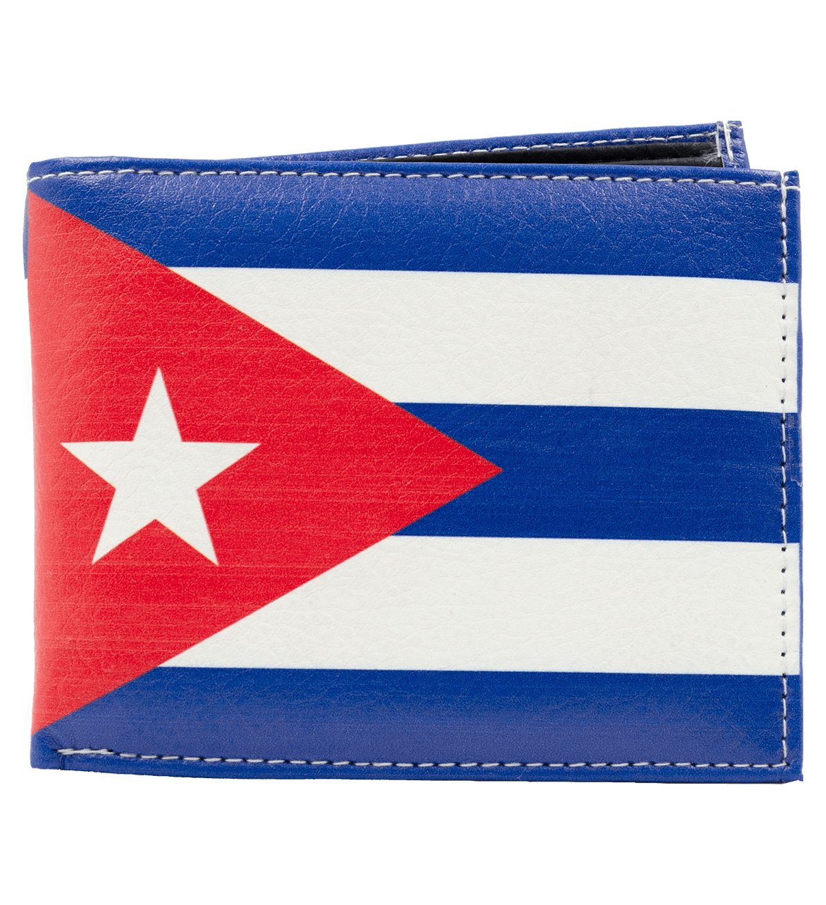 CUBA Flag Bifold Printed Wallet Vegan Leather – #WL-CUBA FLG