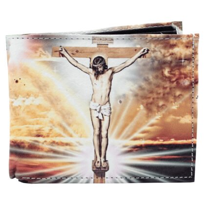 Jesus Christ Bifold Printed Wallet Vegan Leather – #WL-JESUS