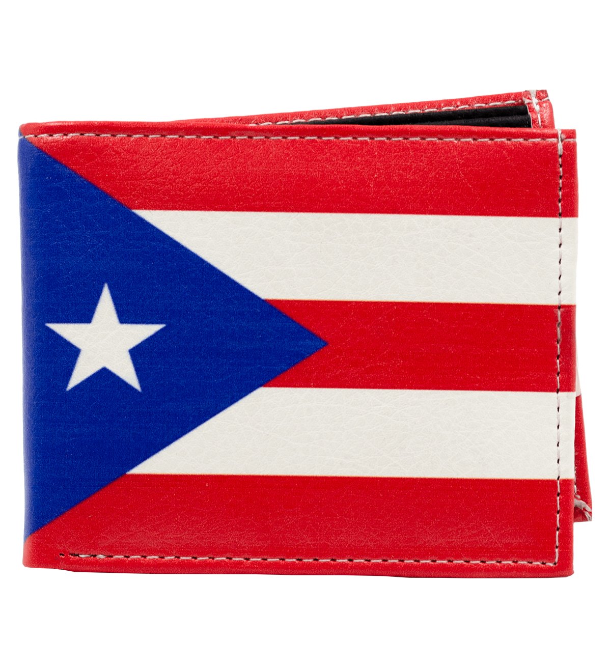 Puerto Rico Flag Bifold Printed Wallet Vegan Leather – #WL-PR FLG