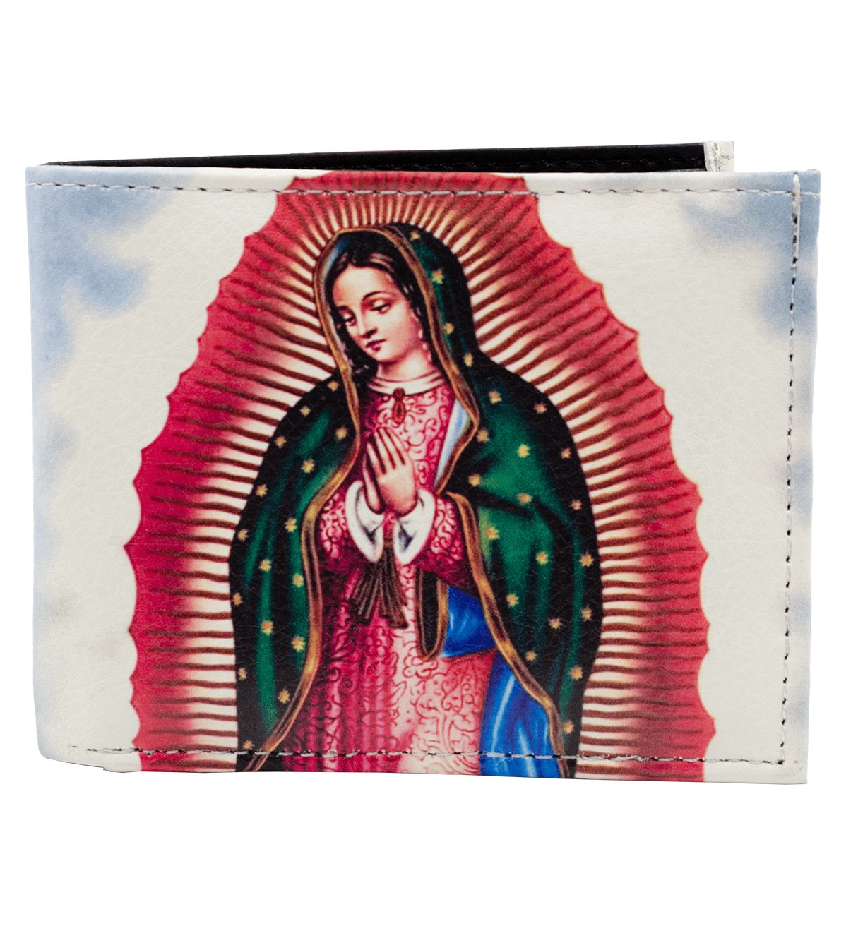 Virgin Mary Bifold Printed Wallet Vegan Leather – #WL-V Mary W
